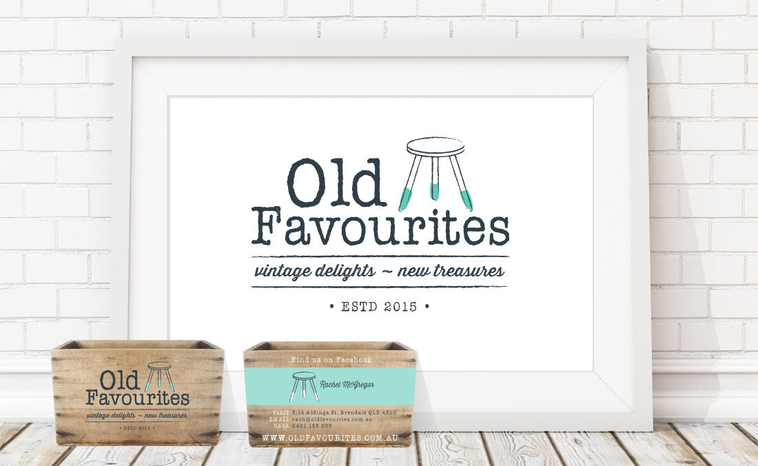 old-favourites-logo-branding-business-card